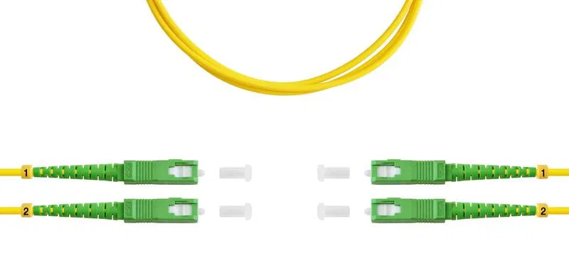 Патч-корд ВО SM(G.652.D) SC/APC-SC/APC 3.0мм duplex LSZH 1м SUPRLAN 09-0662