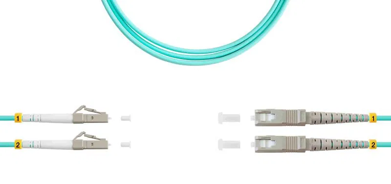 Патч-корд ВО MM(OM3) LC/UPC-SC/UPC 3.0мм duplex LSZH 1м SUPRLAN 09-12051