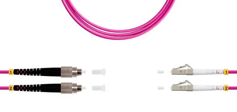 Патч-корд ВО MM(OM4) FC/UPC-LC/UPC 3.0мм duplex LSZH 1м SUPRLAN 09-12066