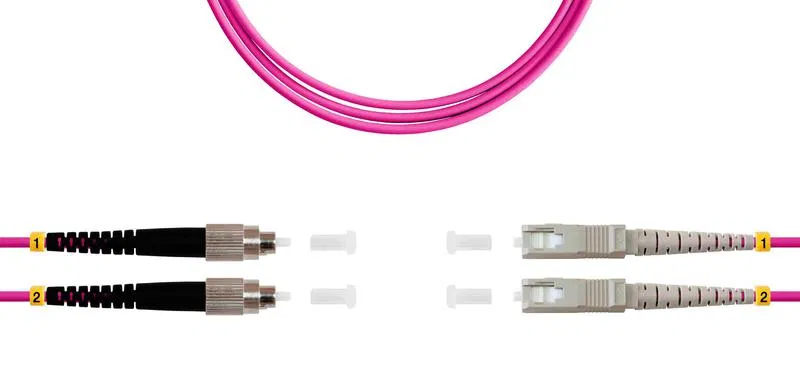 Патч-корд ВО MM(OM4) FC/UPC-SC/UPC 3.0мм duplex LSZH 10м SUPRLAN 09-12070