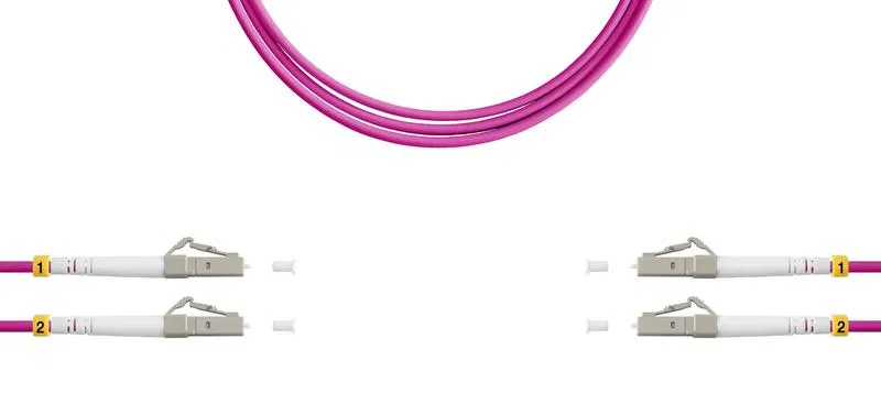 Патч-корд ВО MM(OM4) LC/UPC-LC/UPC 3.0мм duplex LSZH 3м SUPRLAN 09-12078