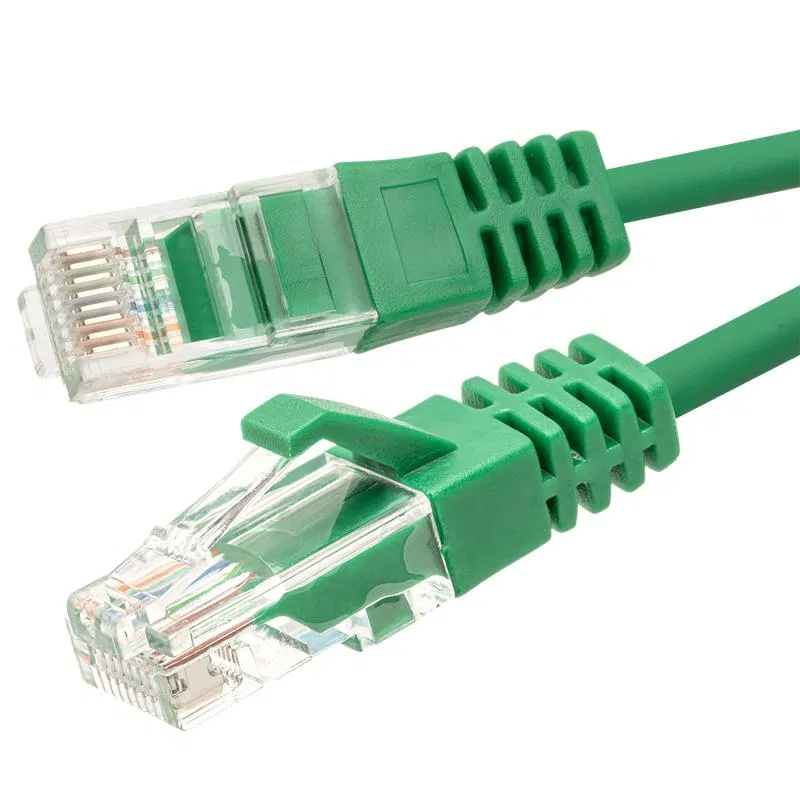 Патч-корд SUPRLAN UTP 5e 4х2 26AWG (7х0.16мм) Cu LSZH 0.5м зел. SUPRLAN 10-0156