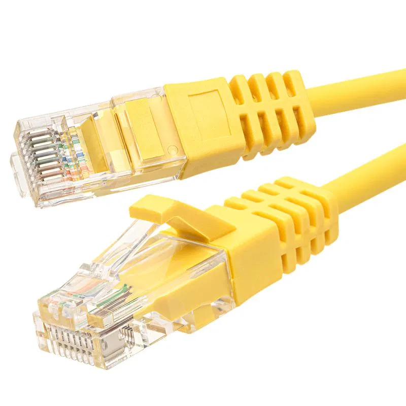 Патч-корд SUPRLAN UTP 5e 4х2 26AWG (7х0.16мм) Cu LSZH 1м желт. SUPRLAN 10-0162