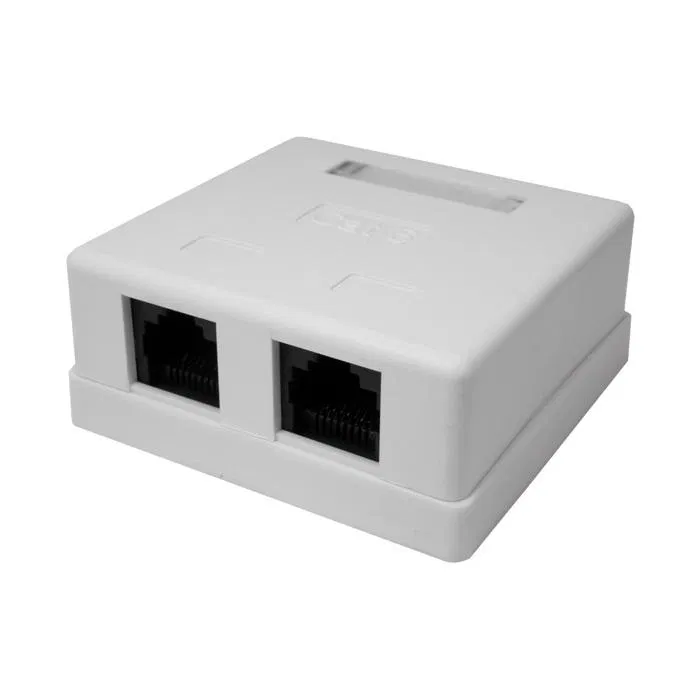 Розетка компьютерная 8P8C RJ-45 UTP кат.6 2 порта (DIY) SUPRLAN 10-0310-1