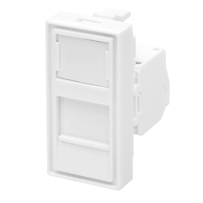 Модуль розетки 45х22.5 8P8C (RJ-45) cat.5e (DIY) SUPRLAN 10-0360-1