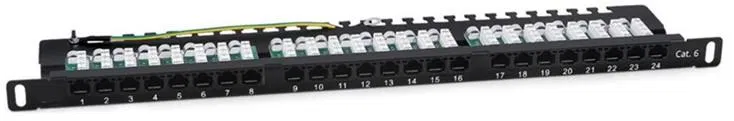 Панель коммутационная UTP кат.6 24p 19дюйм 0.5U SUPRLAN 10-0411