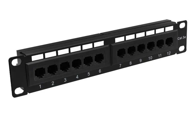 Патч-панель 10дюйм 12хRJ-45 UTP 5e SUPRLAN 10-0424