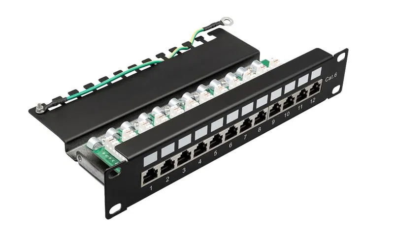 Патч-панель 10дюйм 12хRJ-45 FTP 6 SUPRLAN 10-0425