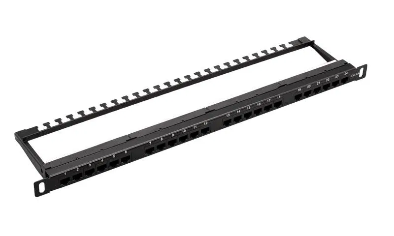 Патч-панель высокой плотности 19дюйм 24хRJ-45 UTP 6A 0.5U SUPRLAN 10-0426