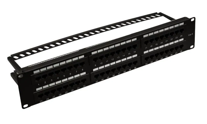 Патч-панель 19дюйм 48хRJ-45 UTP 6 2U SUPRLAN 10-0431