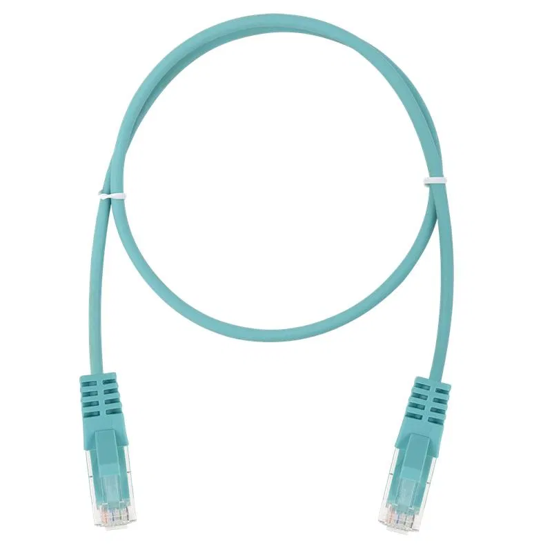 Патч-корд U/UTP 5e 4х2 26AWG (7х0.16mm) Cu LSZH ментол 0.5м SUPRLAN 10-0830-5