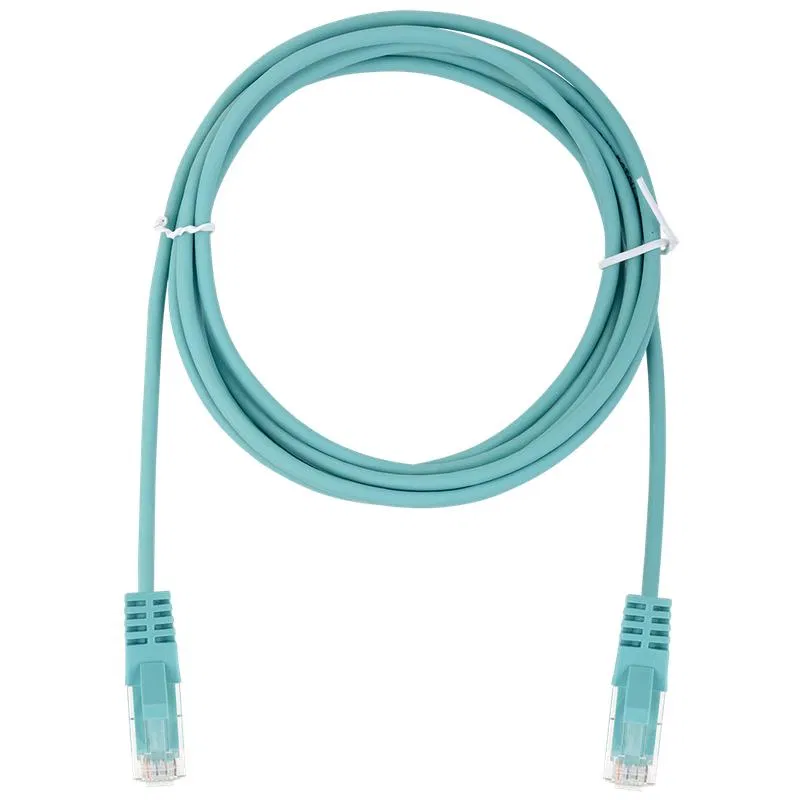 Патч-корд U/UTP 5e 4х2 28AWG (7х0.12mm) Cu LSZH ментол 2м SUPRLAN 10-0892