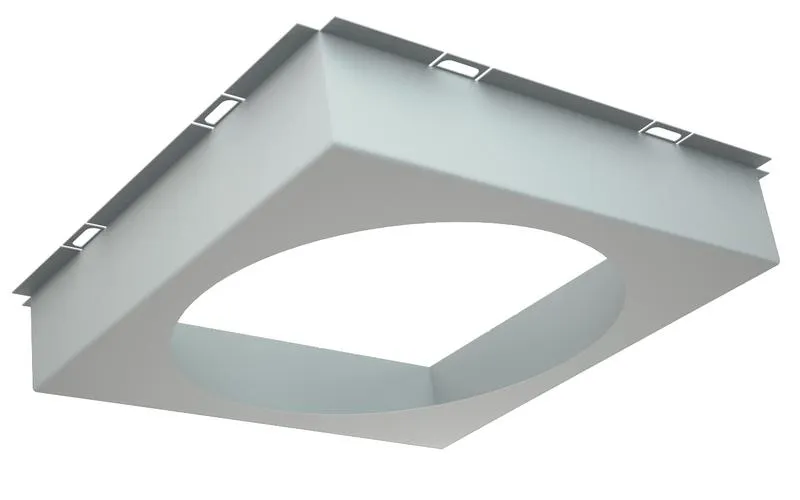 SL/DL (COLIBRI) 190x190xd165 (100x100x40 lamel 10mm) silver 2170000350 Световые Технологии