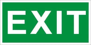 ПЭУ 012 Exit (335х165) РС-M /комплект, 2шт./ 2502000120 Световые Технологии
