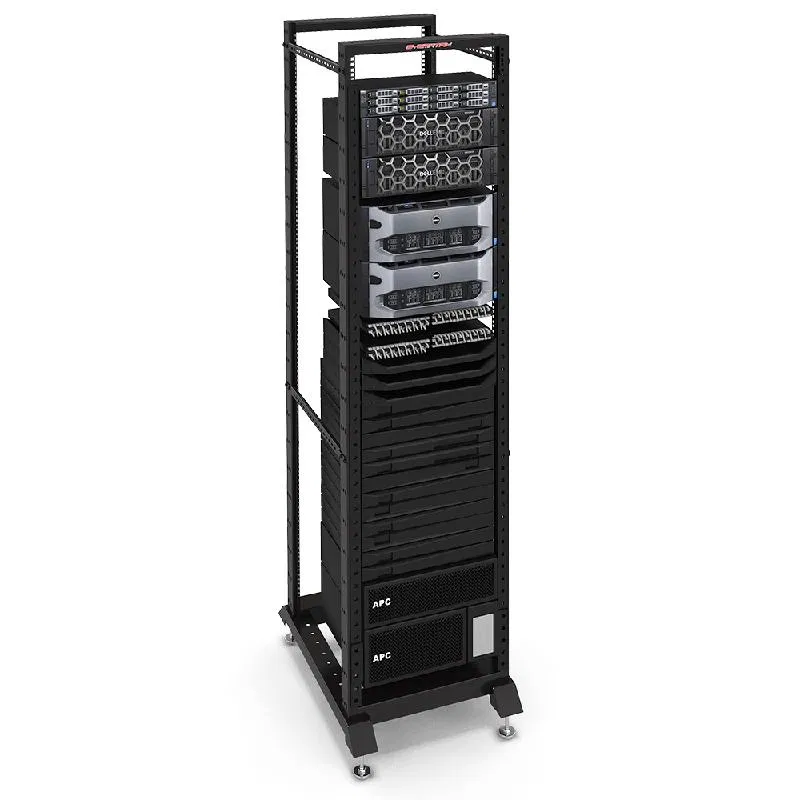 Стойка серверная открытая 42U 533х800х1928мм двухрамная RAL 9004 черн. SYSMATRIX GR 6842.900