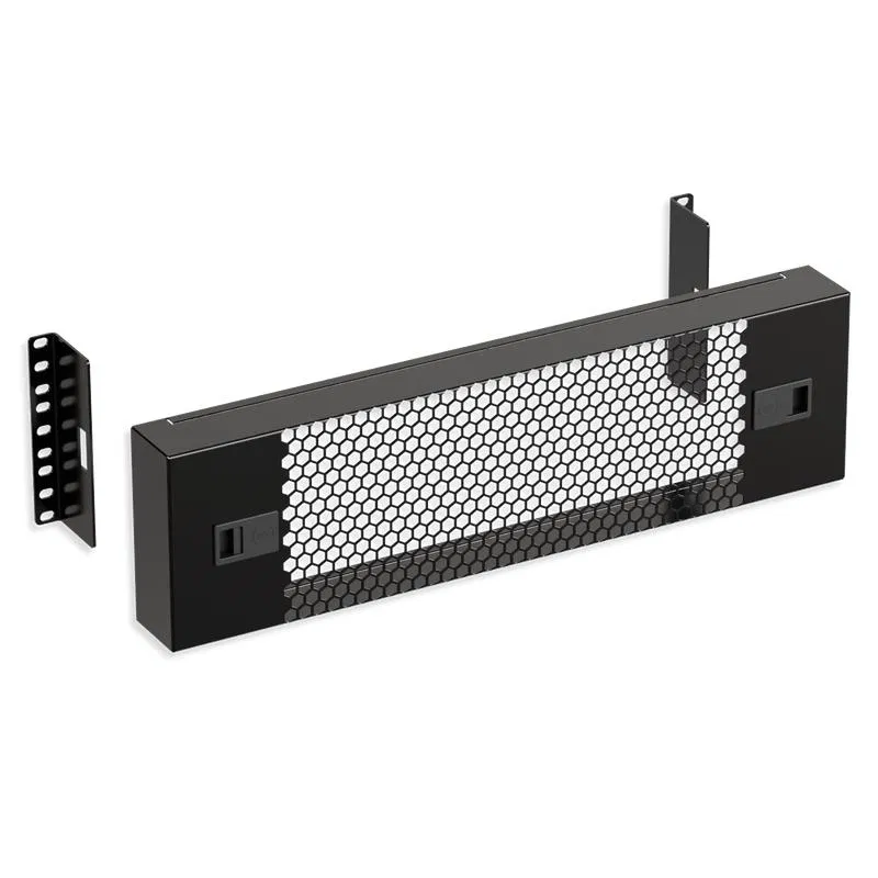Экран защитный перфорир. 3U 19дюйм RAL 9004 черн. SYSMATRIX PS 0300.9000
