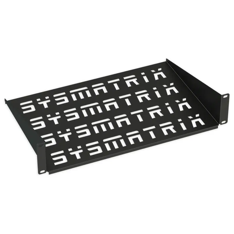 Полка консольная перфорир. 19дюйм 2U Г=400мм RAL 9004 черн. SYSMATRIX SH 4003.900