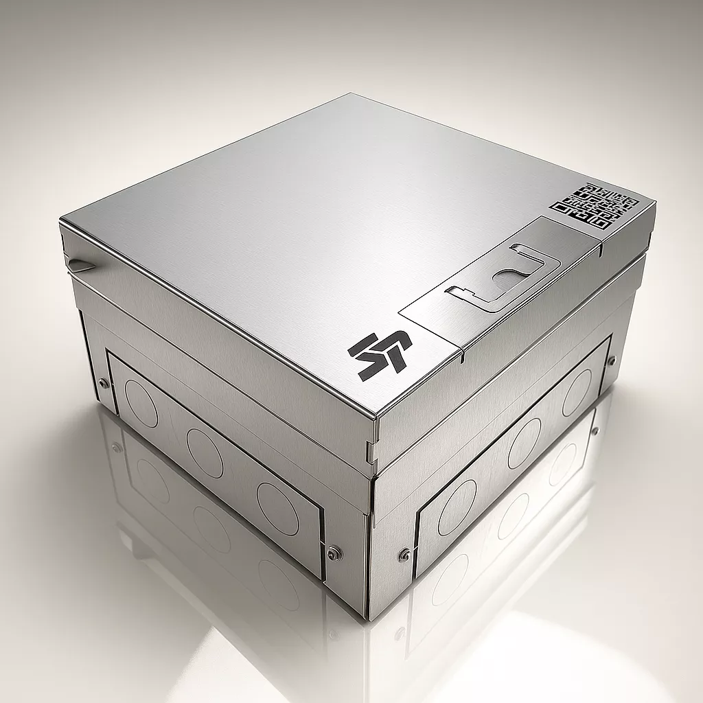 Напольный лючок на 8 модулей (4 розетки 45x45) IP41 System Power SP01-0108