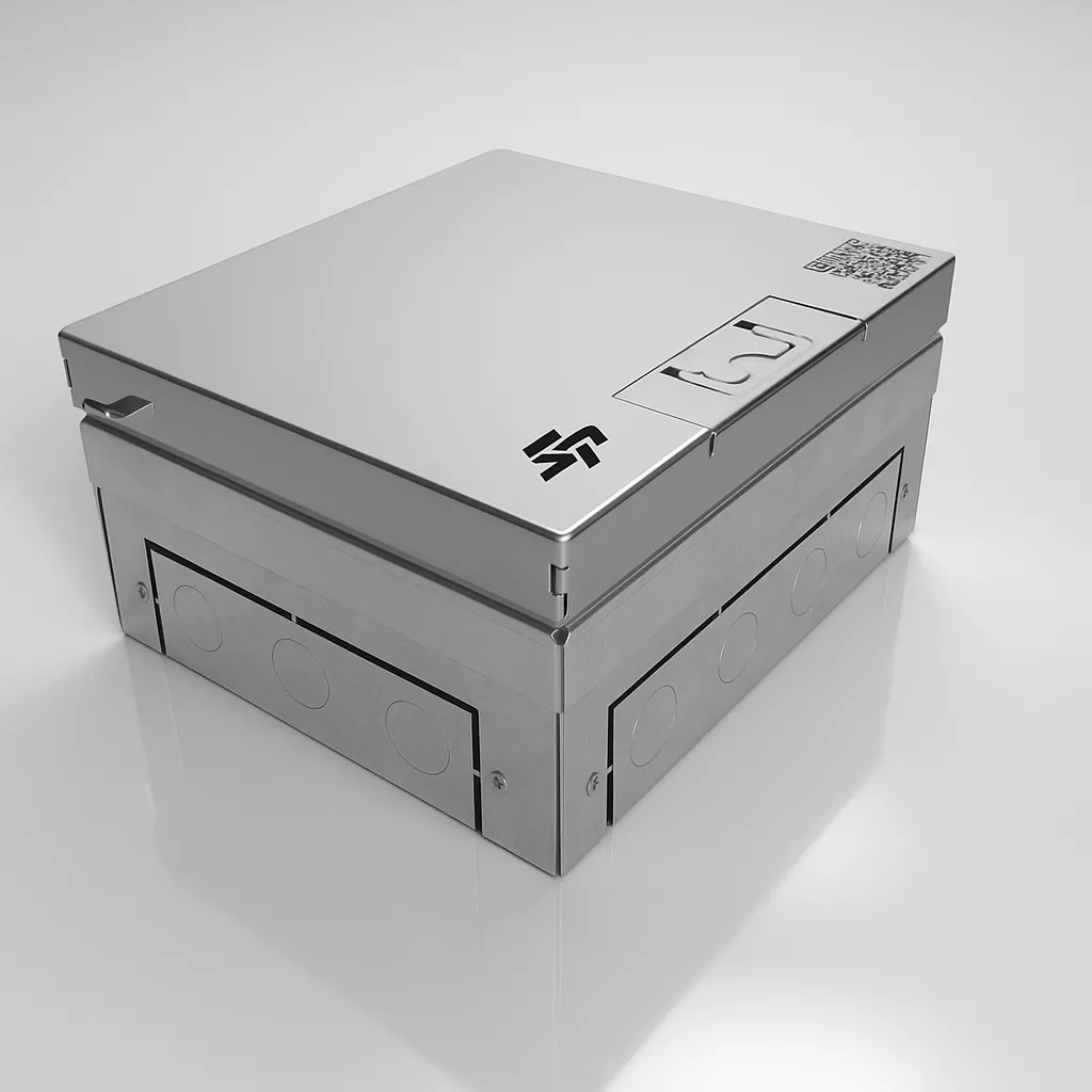 Напольный лючок на 12 модулей (6 розеток 45x45) IP41 System Power SP01-0112