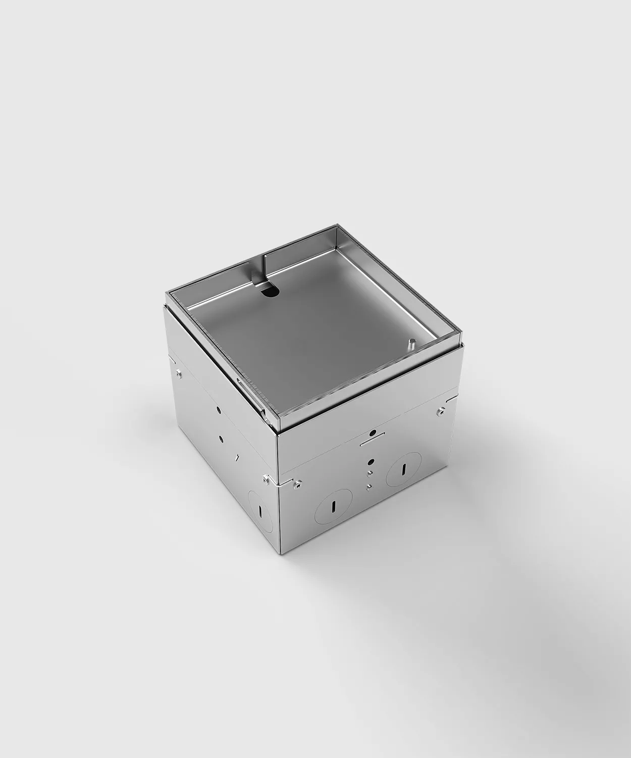 Лючок-невидимка в пол на 2 модуля (одну розетку 45x45) IP41 System Power SP01-0402
