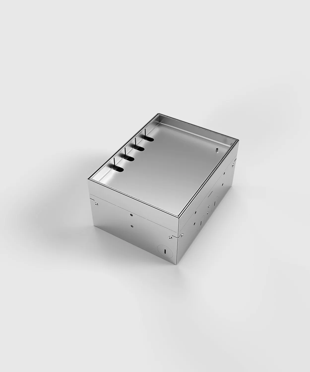 Лючок-невидимка в пол на 6 модулей (3 розетки 45x45) IP41 System Power SP01-0406