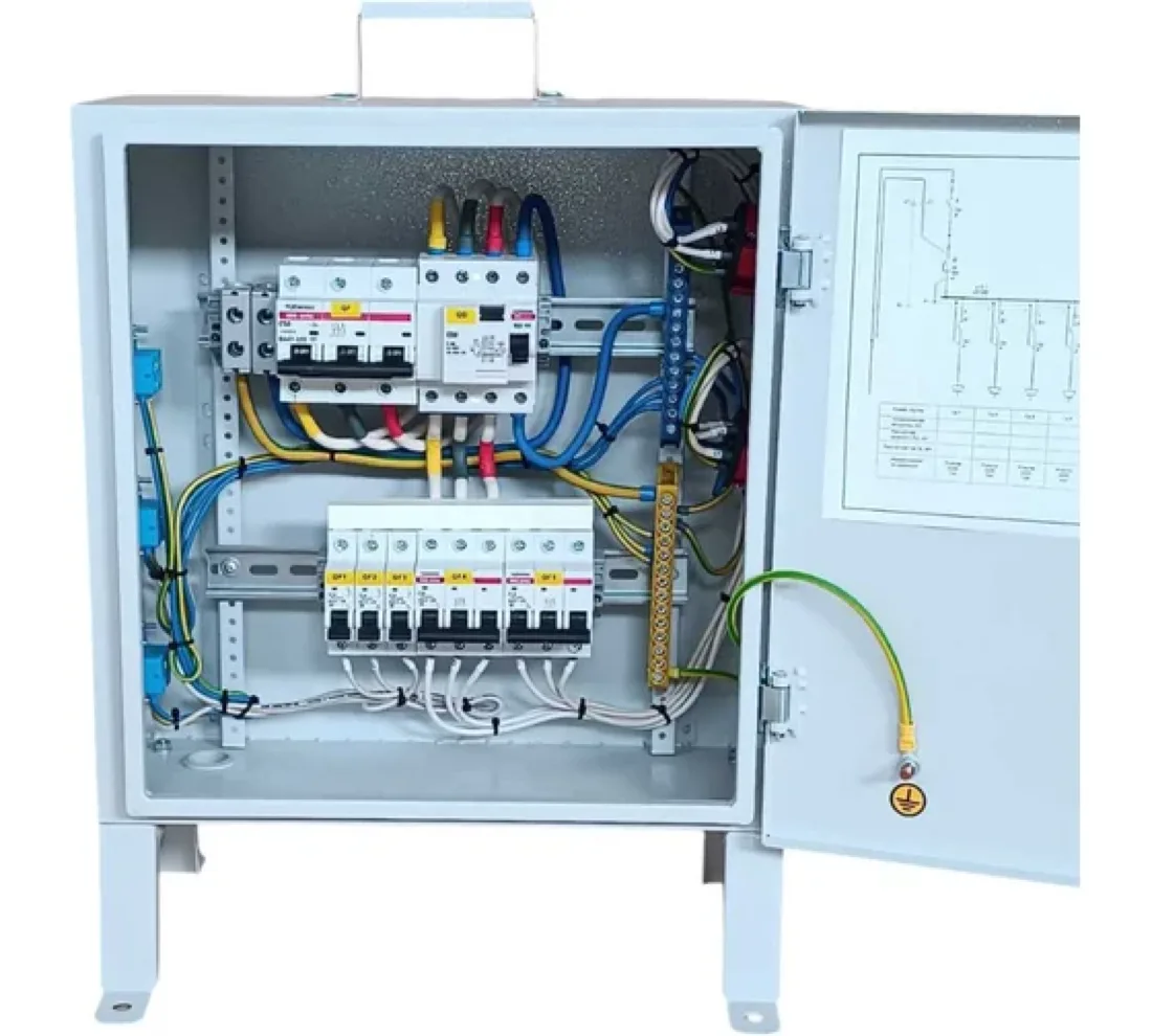 Щит механизации РУСП 32A 3х1P+N+PE 16А,1х3P+N+PE 16А IP44