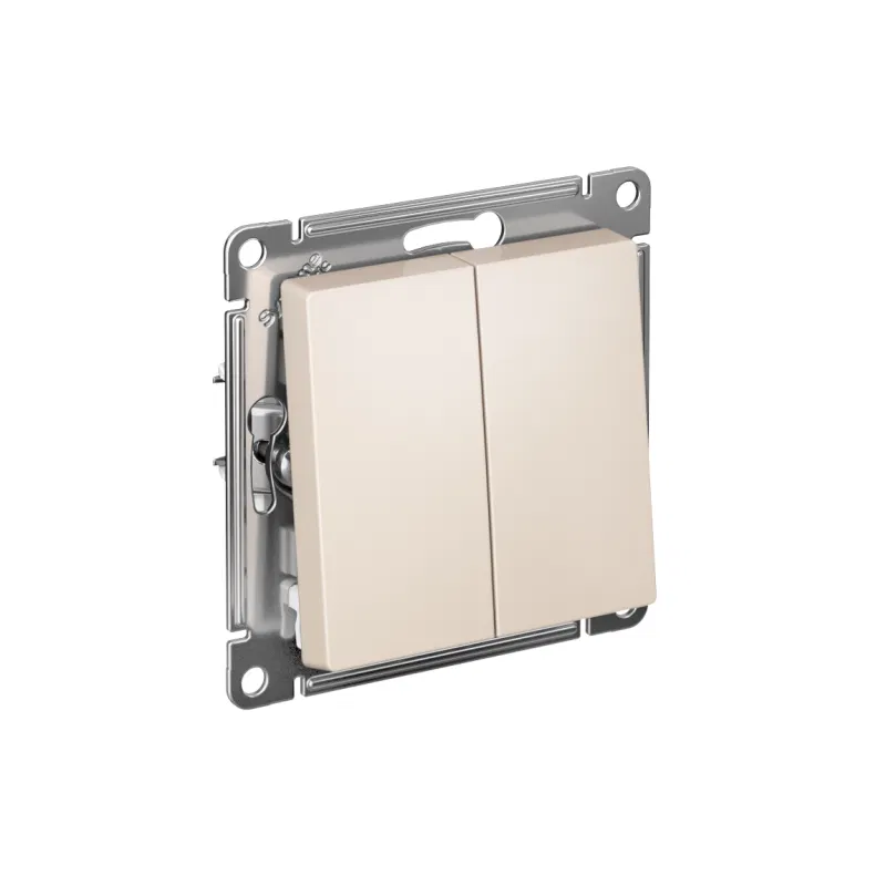 Выключатель 2-кл. СП AtlasDesign 10А IP20 (сх. 5) 10AX механизм беж. SE ATN000251 Systeme Electric