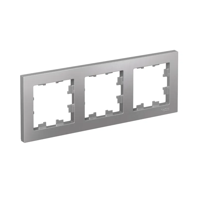 Рамка 3-м AtlasDesign универс. алюм. SE ATN000303 Systeme Electric