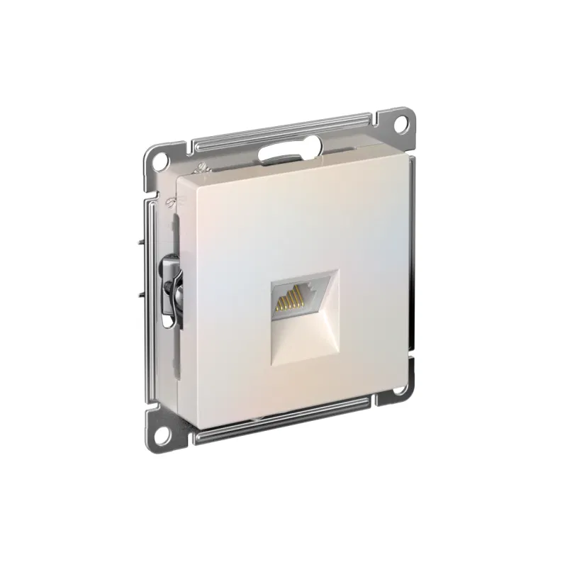 ATLASDESIGN RJ45 computer socket, cat. 6A, mechanism, ЖЕМЧУГ