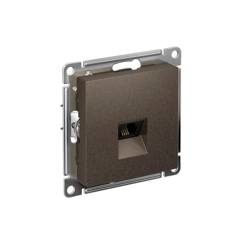 电话插座 1-口 SP AtlasDesign RJ11 模块 摩卡色 SE ATN000681 Systeme Electric
