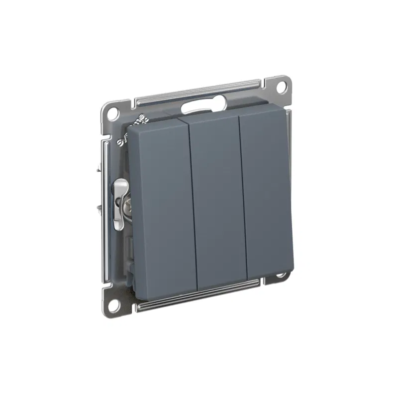 Выключатель 3-кл. СП AtlasDesign 10А IP20 (сх. 1+1+1) 10AX механизм грифель SE ATN000731 Systeme Electric