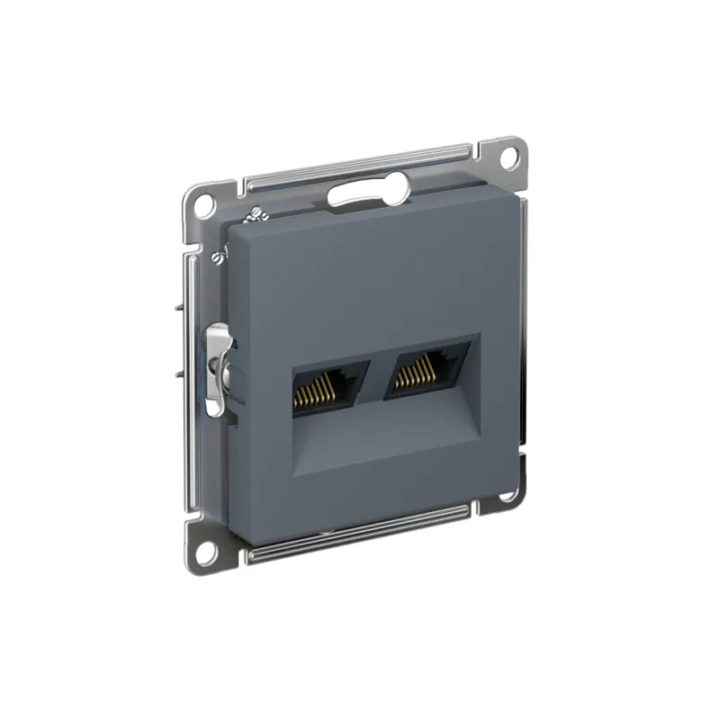 Розетка компьютерная 2-м AtlasDesign RJ45 кат.5E механизм грифель SE ATN000785 Systeme Electric