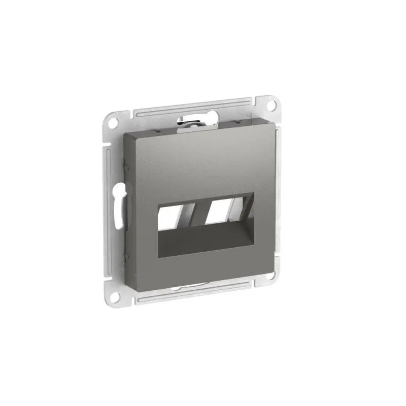 Накладка двойная AtlasDesign для информационных функций типа Keystone сталь SE ATN000990 Systeme Electric