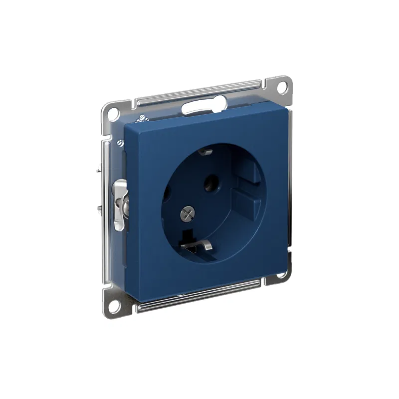 Розетка AtlasDesign 16А с заземл. механизм аквамарин SE ATN001143 Systeme Electric