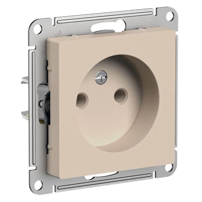Розетка AtlasDesign 16А без заземл. без шторок механизм песочн. SE ATN001241 Systeme Electric