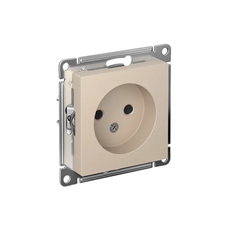 Розетка AtlasDesign 16А без заземл. защ. шторки механизм песочн. SE ATN001249 Systeme Electric