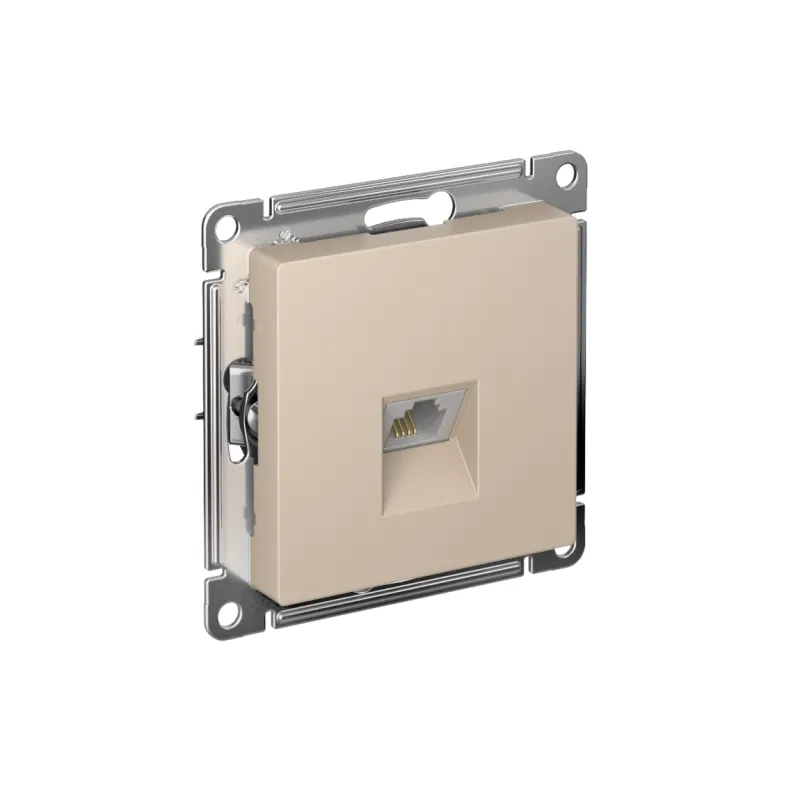 Розетка телефонная AtlasDesign RJ11 механизм песочн. SE ATN001281 Systeme Electric