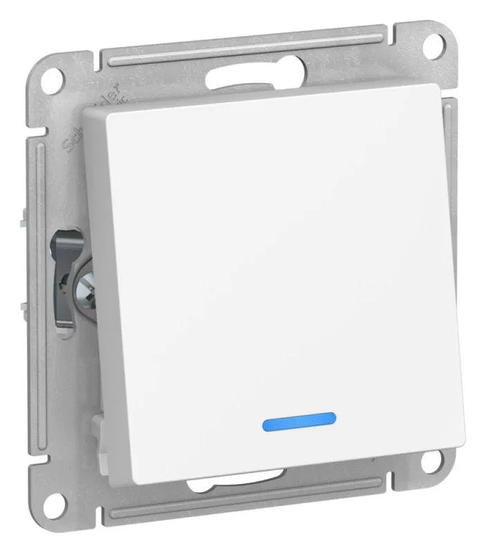 Переключатель 1-кл. AtlasDesign (сх. 6а) 10AX с подсветкой механизм лотос SE ATN001363 Systeme Electric