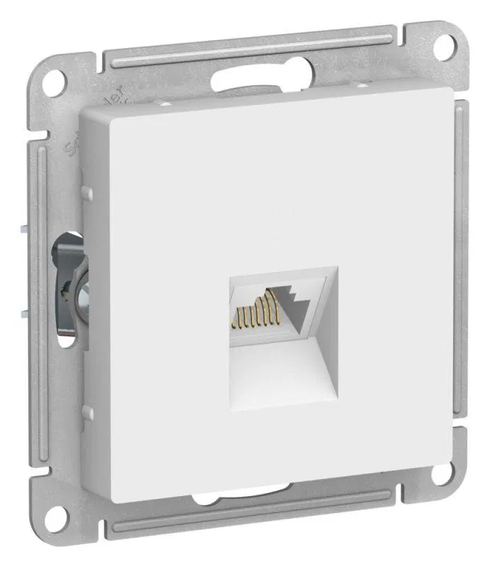 Розетка компьютерная AtlasDesign RJ45 кат.6A механизм лотос SE ATN001386 Systeme Electric