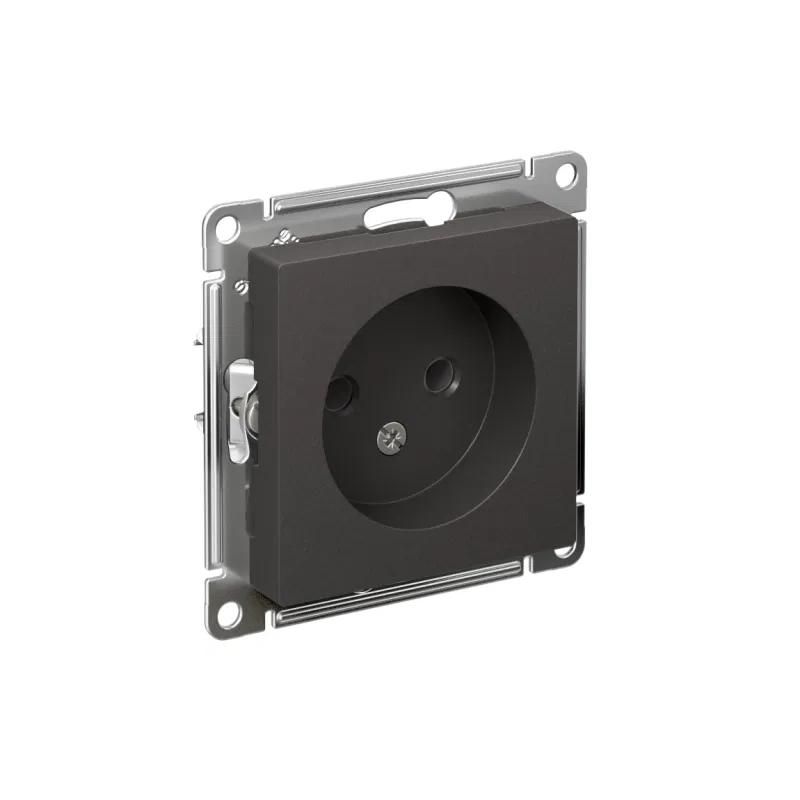 Розетка AtlasDesign 16А без заземл. без шторок механизм базальт SE ATN001441 Systeme Electric