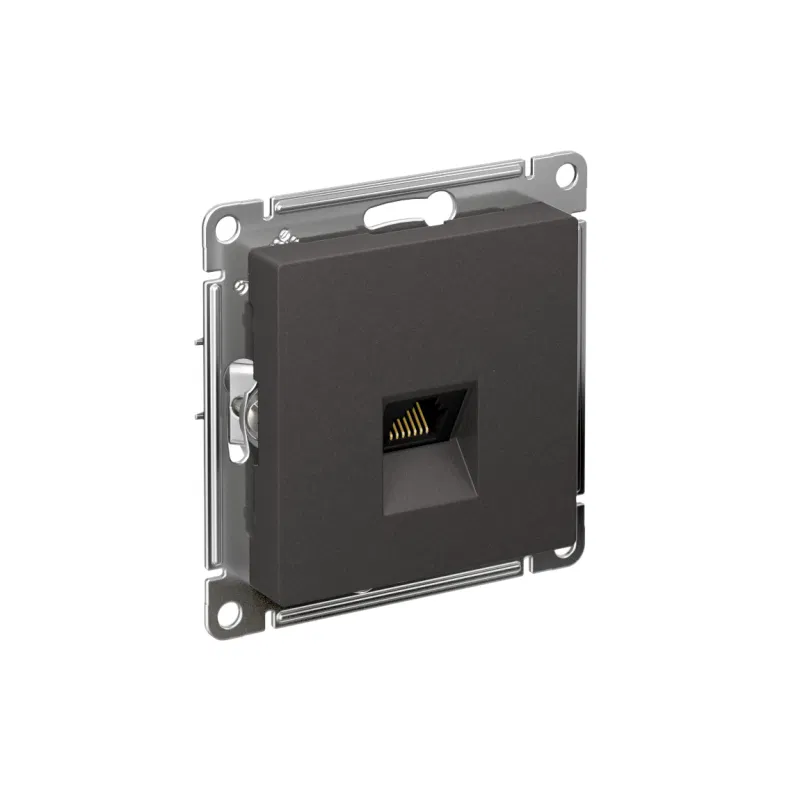 Розетка компьютерная AtlasDesign RJ45 кат.5E механизм базальт SE ATN001483 Systeme Electric