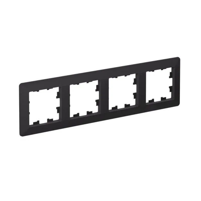 Рамка 4-м AtlasDesign Air карбон/дым. черн. SE ATN221004 Systeme Electric