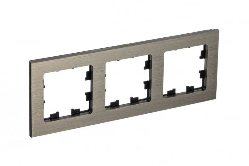 Рамка 3-м AtlasDesign Nature метал. латунь SE ATN312203 Systeme Electric