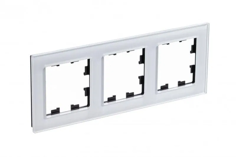 Рамка 3-м AtlasDesign Nature стекло бел. SE ATN320103 Systeme Electric