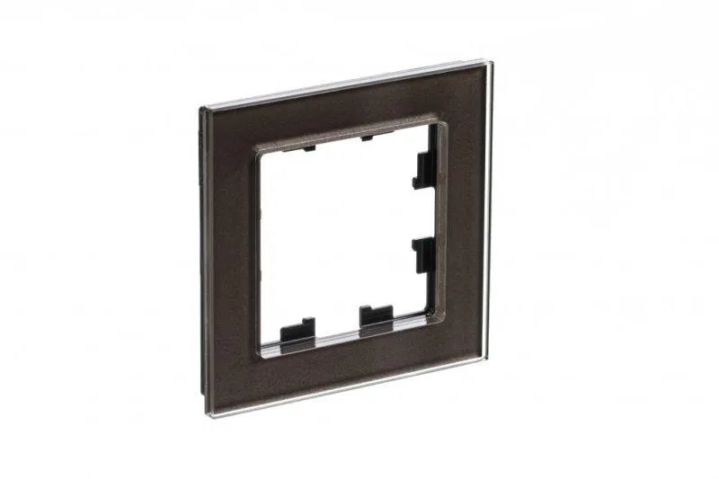 Рамка 1-м AtlasDesign Nature стекло мокко SE ATN320601 Systeme Electric
