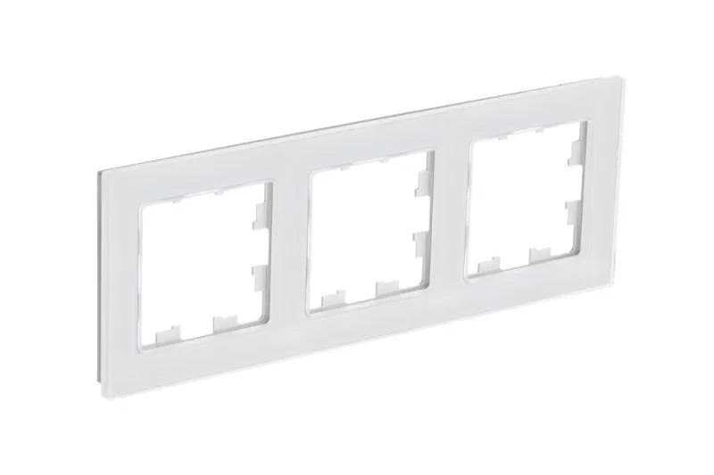 Рамка 3-м AtlasDesign Nature натур. стекло бел. SE ATN360103 Systeme Electric