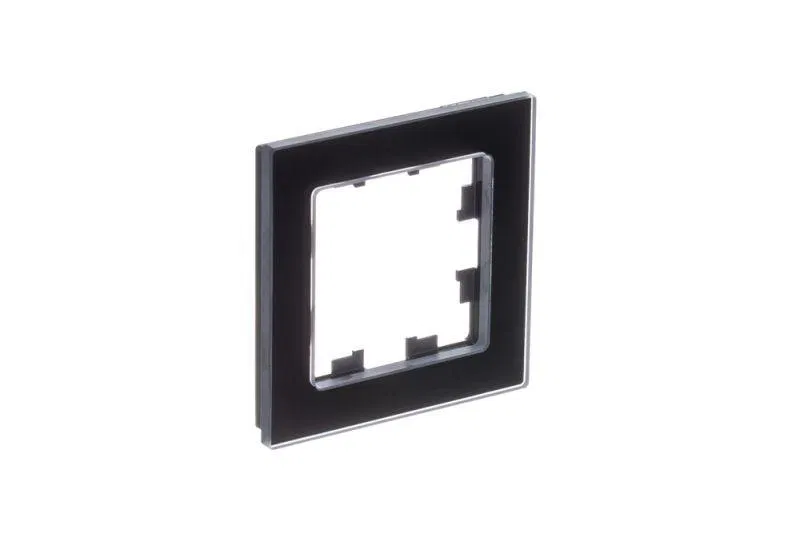 Рамка 1-м AtlasDesign Nature натур. стекло черн. SE ATN361001 Systeme Electric