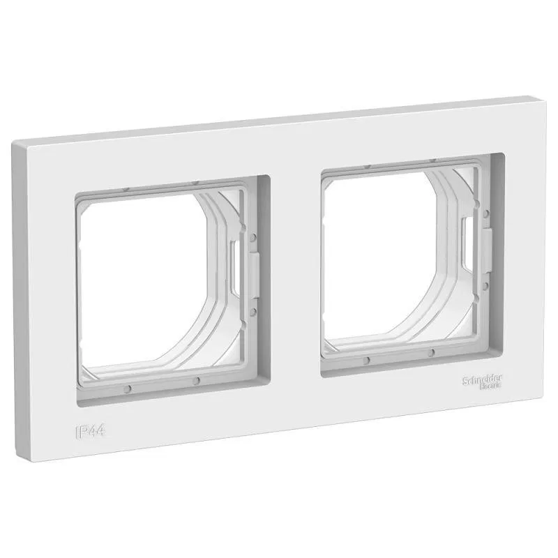 Рамка 2-м AtlasDesign Aqua IP44 бел. SE ATN440102 Systeme Electric