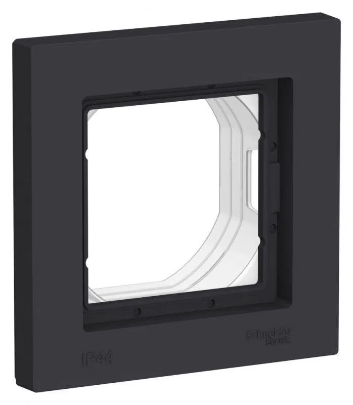 Рамка 1-м AtlasDesign Aqua IP44 карбон SE ATN441001 Systeme Electric