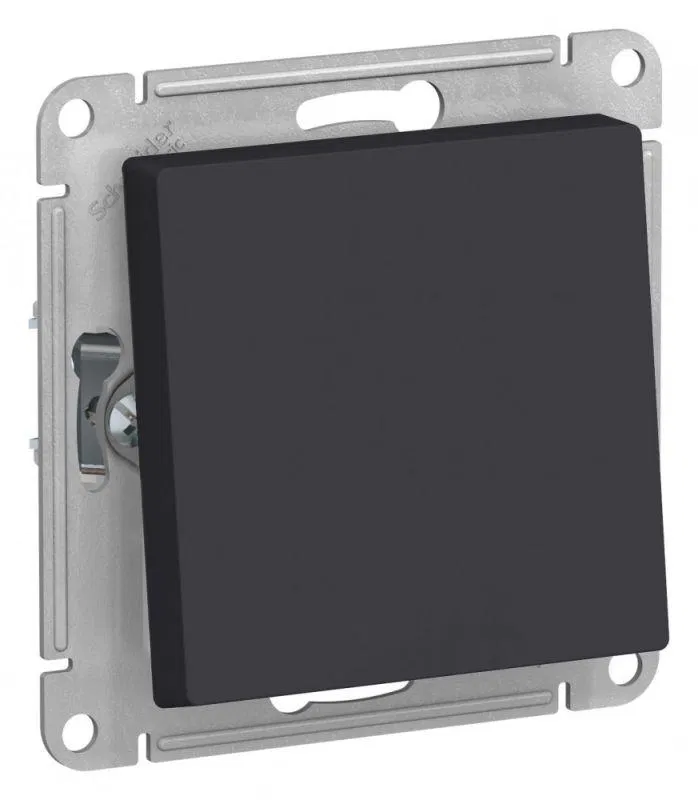 Переключатель проходной 1-кл. СП AtlasDesign Aqua 10А IP44 (сх. 6) 10AX механизм карбон SE ATN441061 Systeme Electric